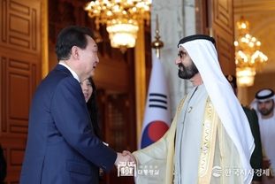 尹 大統領, UAE 부통령 겸 총리(두바이 통치자)와 면담