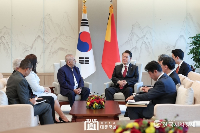 6월 2일 윤석열 대통령은‘2023 제주포럼’ 참석차 방한 중인 조제 하무스 오르타 동티모르 대통령과 한-동티모르 정상 면담을 가졌다.