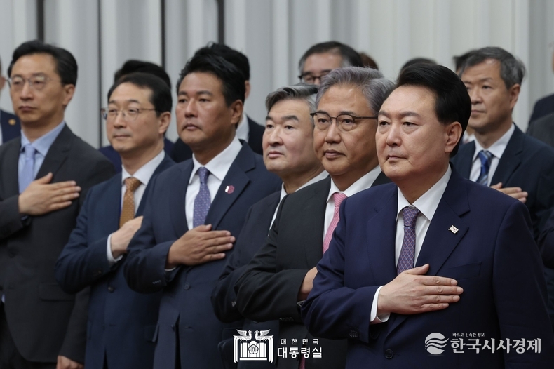9월 1일 윤석열 대통령은 국립외교원 60주년 기념식에 참석했다.
