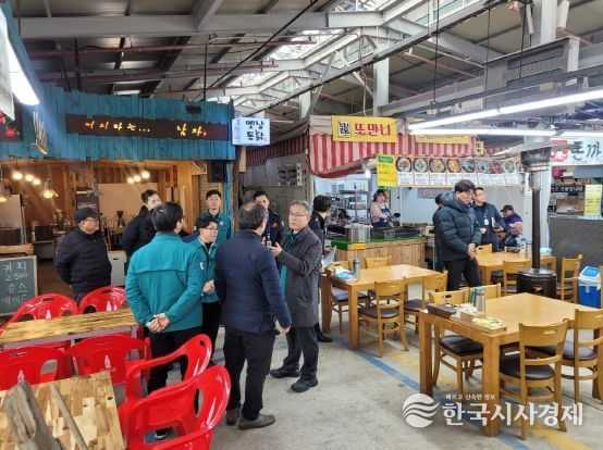 진명기 제주도 행정부지사, 설연휴 대비 전통시장 안전점검