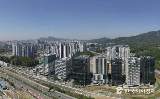 과천지식정보타운 모습.