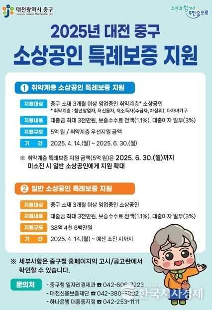 소상공인 특례보증 지원대상 확대 시행