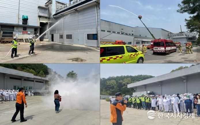 홍성소방서, 관내 1급 대상물 무각본 합동 소방훈련 실시