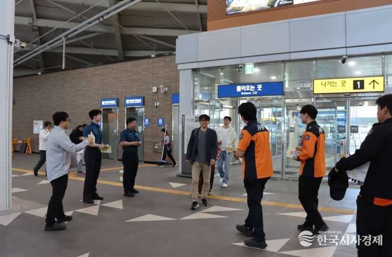 나주소방서, 나주역서 화재예방 캠페인 전개… 전기·부주의 화재 예방 강조