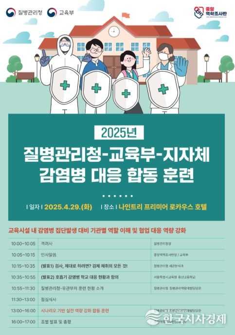 2025년 질병관리청-교육부-지자체 감염병 대응 합동 훈련 개요