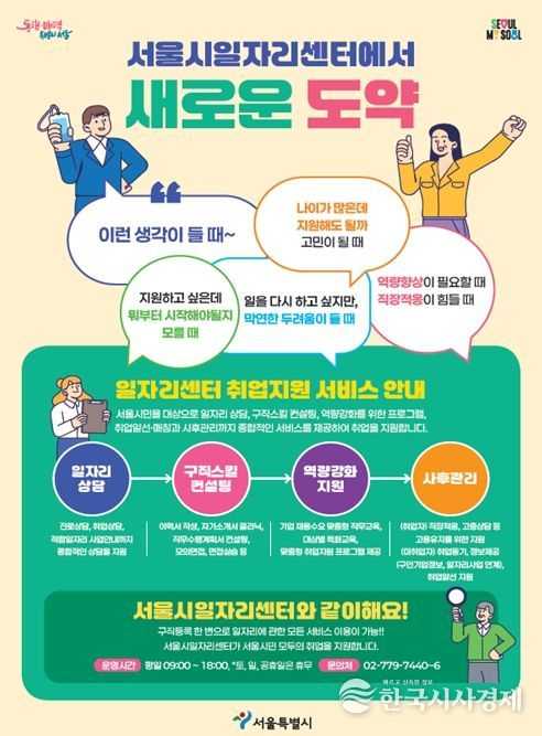 서울시 일자리센터 포스터