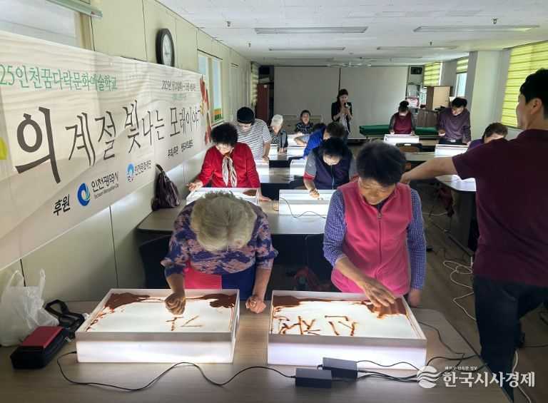 강화군노인복지관, 샌드아트 프로그램