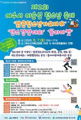 제2회 여수시 이순신 청소년 축제 홍보 포스터