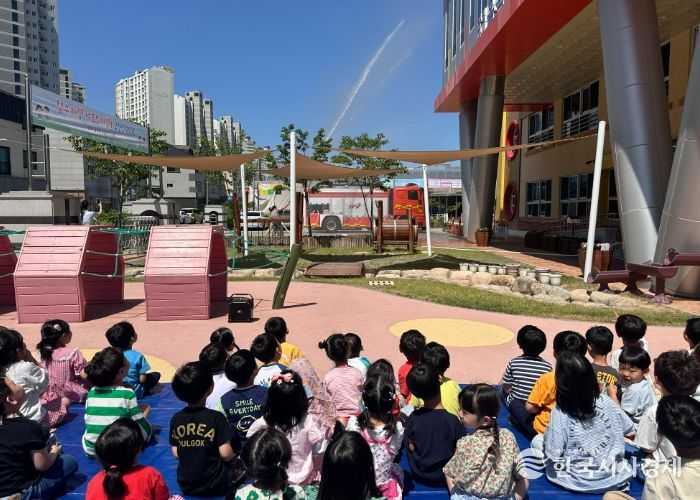 율곡유치원, 화재대피 합동소방훈련 실시