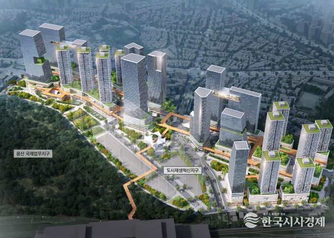 용산전자상가지구 조감도