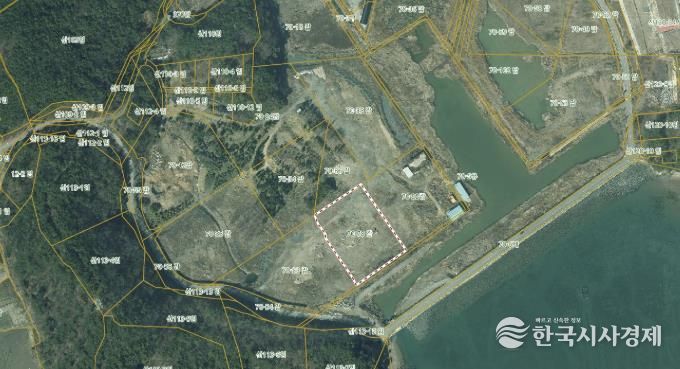 금남면 매립물 위치도