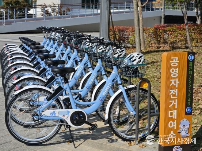 진주시 공영자전거 ‘하모타고’ 큰 인기