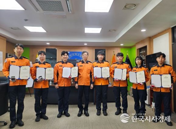 “생명을 살린 영웅들” 천안서북소방서, 하트‧트라우마 세이버 인증서 수여