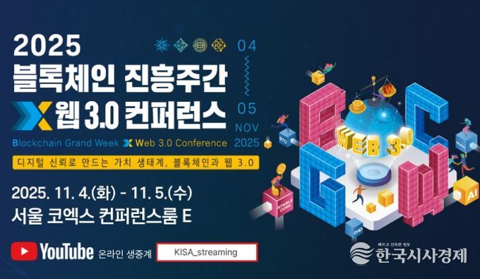 2025 블록체인 진흥주간 x 웹 3.0 컨퍼런스 포스터
