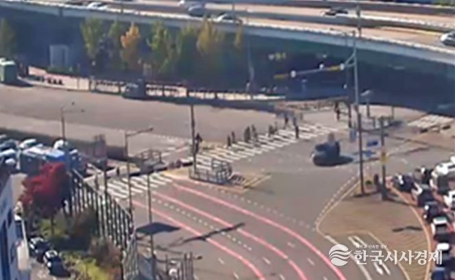 용산구 북한남삼거리 보행섬 설치 후