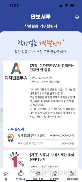 시흥시인재양성재단, 만보시루 기부챌린지 새 기부처로 등록