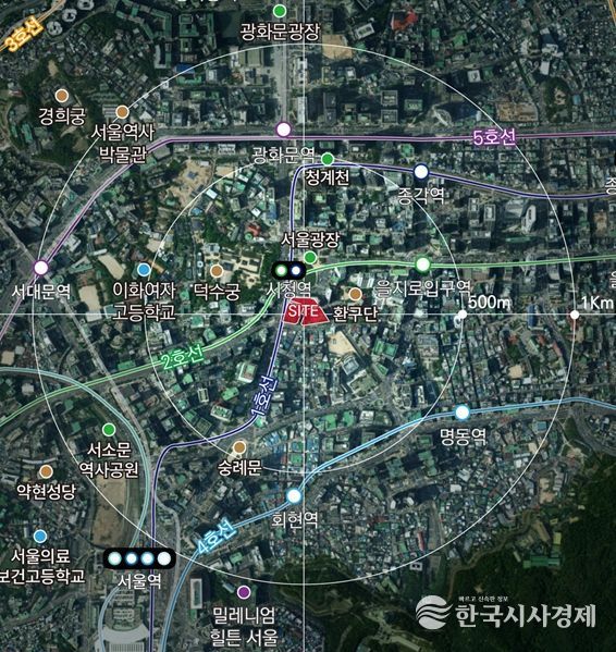 소공 지구단위계획구역 리모델링 사업 대상지 위치도