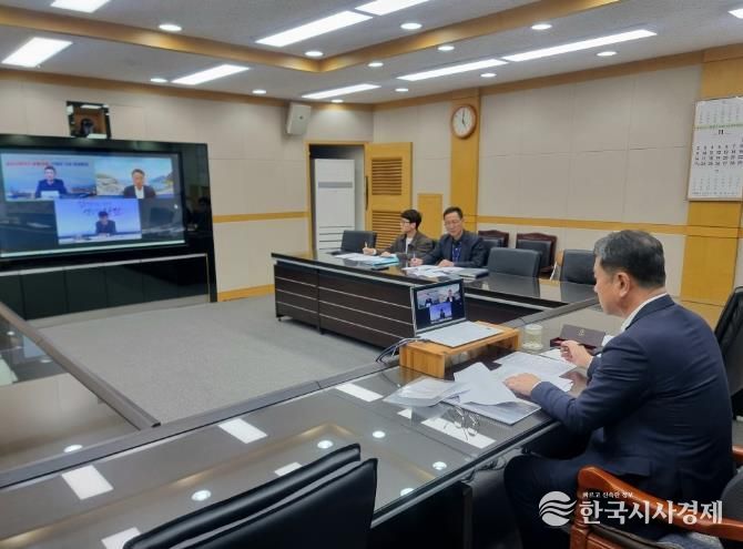 광양시, 철강산업 위기 대응 위해 전국 철강도시와 머리 맞대 - 투자경제과(영상회의, 김정완 광양부시장)