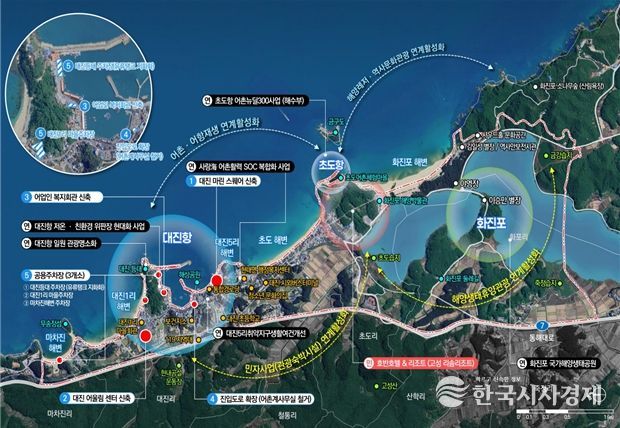 고성 대진항 사업계획도