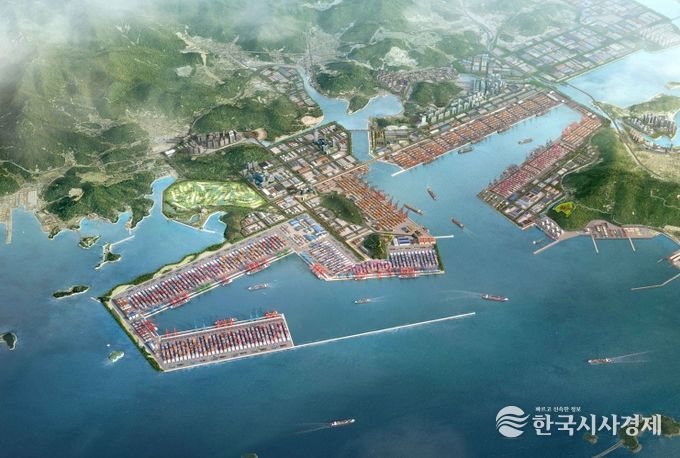 진해신항 조감도
