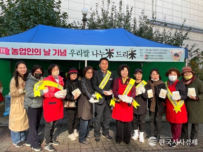 한여농 순천시연합회, 순천서 ‘가래떡 나눔 행사’