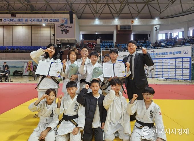 대전천동초 유도부, 순천 전국유도대회서 맹활약