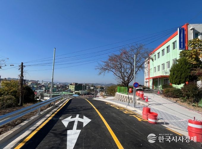 사천읍 행정복지센터~ 구.동성초교 간 도시계획도로 개통