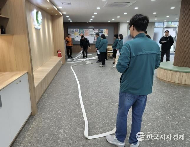 동두천시 송내동 행정복지센터, 화재 대응 역량 강화 위한 소방 합동훈련 실시