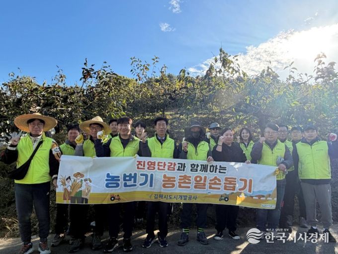 지역특산물 ‘진영단감’ 수확 지원