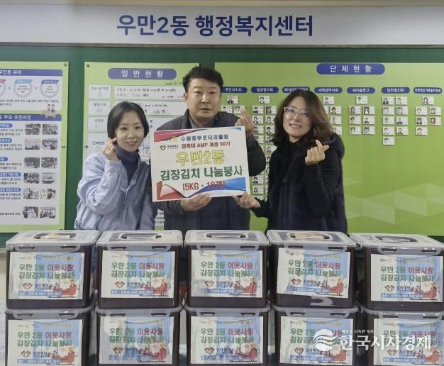 수원중부로타리클럽, 수원시 팔달구 우만2동에 김장김치 50kg 나눔