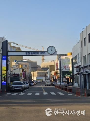터미널 주변 장천2길 전신주 철거 후 모습
