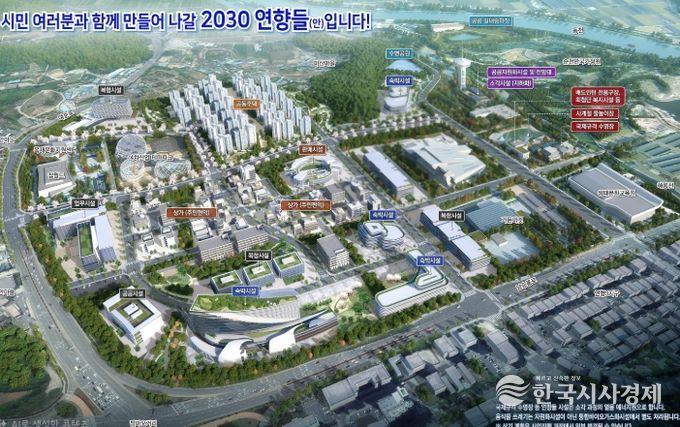 순천시 연향들 도시개발사업 조감도