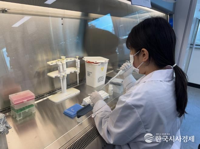 하수 유입수 병원체 바이러스 검사 사진