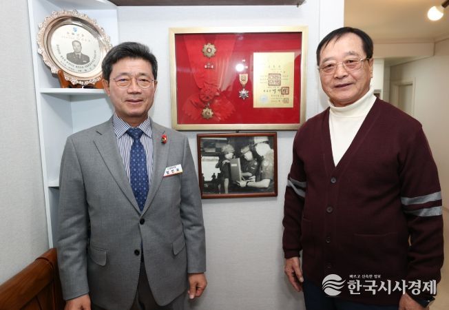 광양시, 호남 지역 유일 생존 태극무공훈장 수훈자 위문