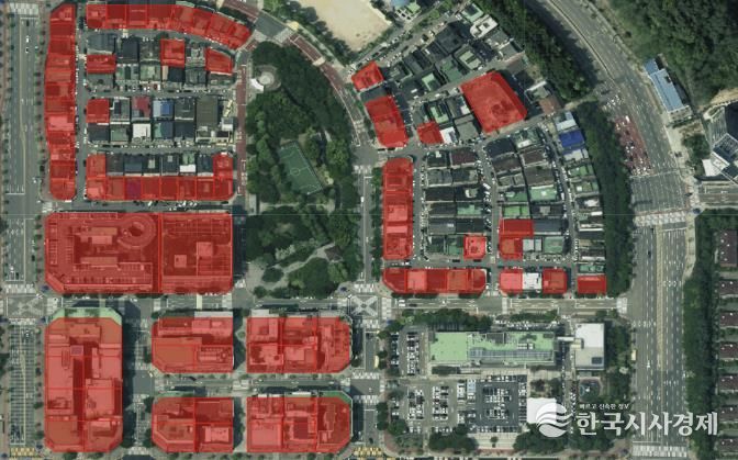 구갈상점가 확대 후 구역도