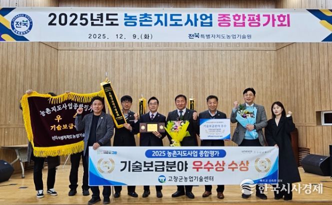 고창군농업기술센터, 농촌지도사업 종합평가 우수