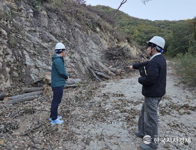 벌채지 점검 모습