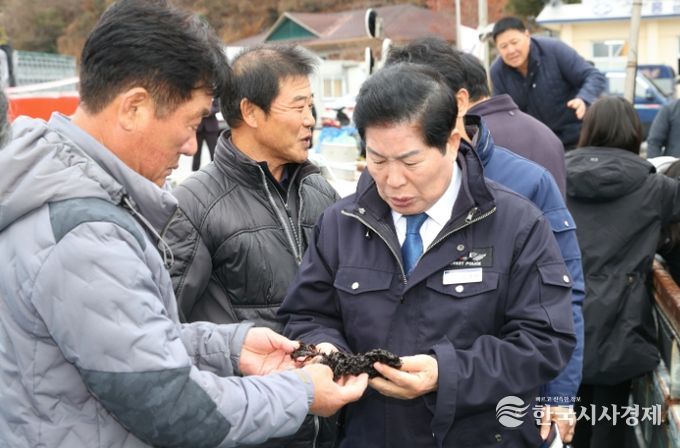 2026년산 김 작황 부진 속 현장 방문