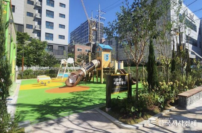 금천구 독산1동에 위치한 다람쥐어린이공원 전경