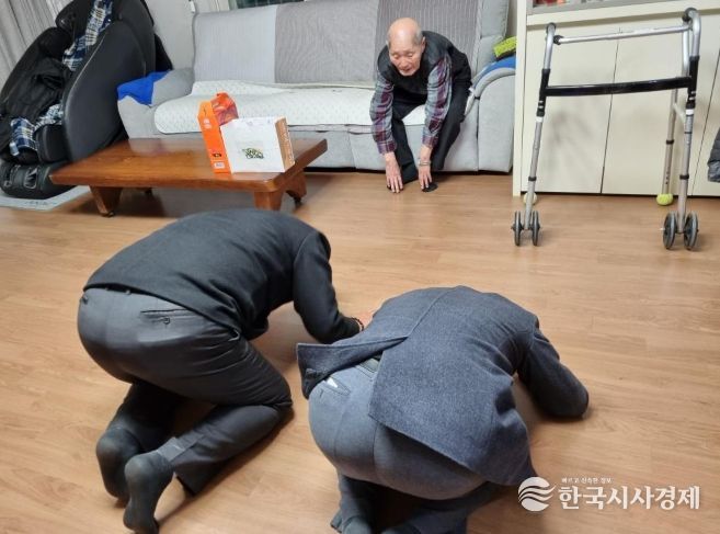 증포동, 100세 이상 어르신 가정 방문으로 경로효친의 의미 되새겨