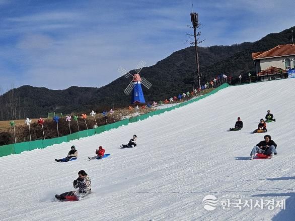 제12회 지리산 남원 바래봉 눈썰매축제 개장