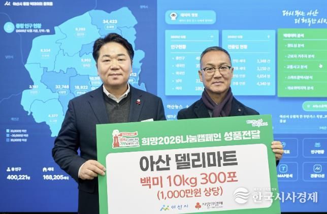 관계자들이 전달식 후 기념사진을 촬영하고 있다.