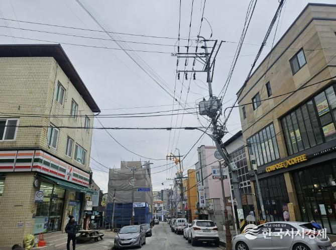 청주시, 서원대 후문 먹자골목 전선 지중화한다