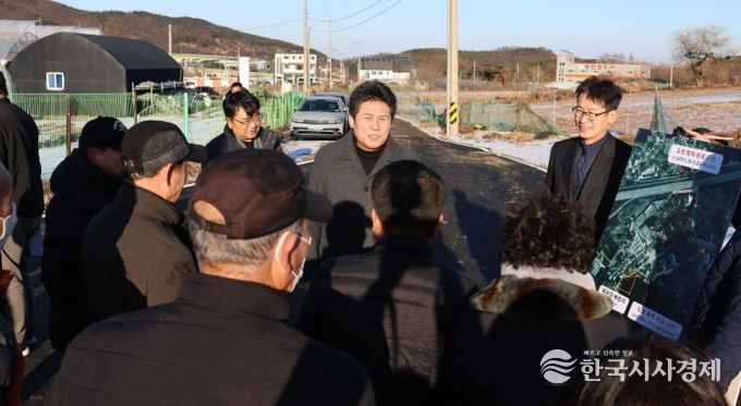 운북동 벌판마을 도로환경개선사업 준공 현장방문