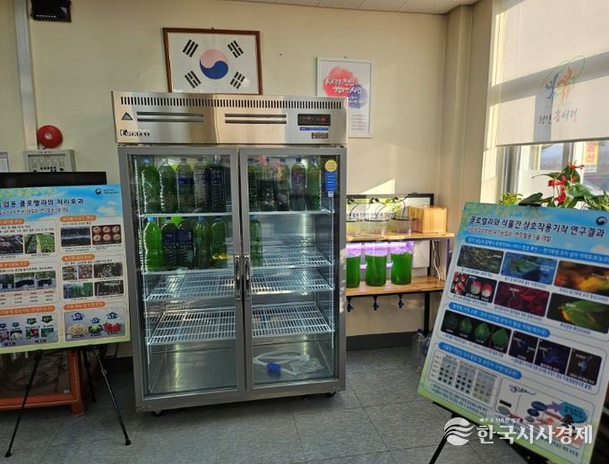 1. 천안시농업기술센터가 클로렐라를 배양하고 있다.