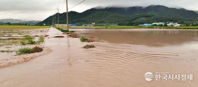 장흥지구 침수사진