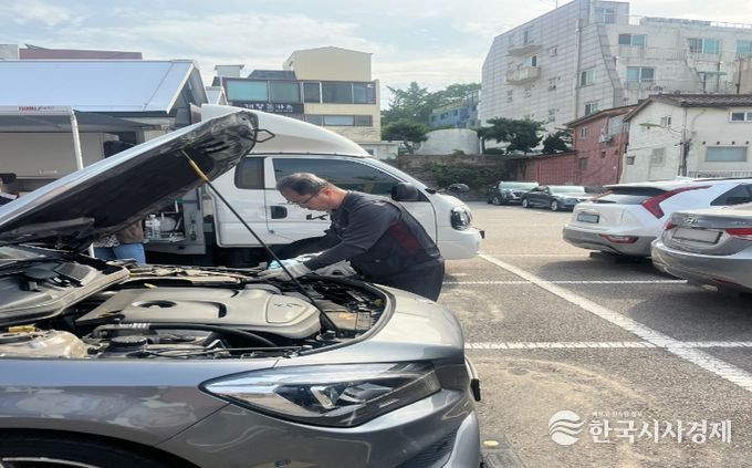 인천중구시설관리공단, 설맞이 민·관·공 합동 ‘차량 및 배출가스 무상점검’