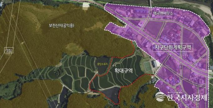 전원주택 단지 위치도