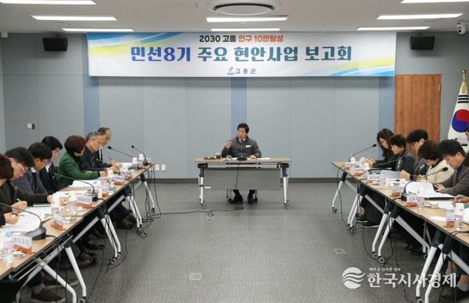 첫 주요현안사업 보고회, 시설사업 등 당면현안 집중 점검