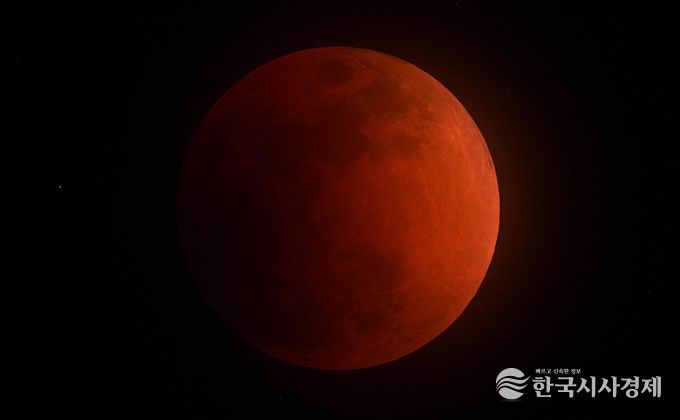 2018년 진행된 개기월식